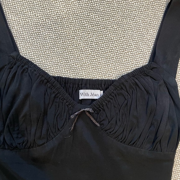 With Jean Black Corset Top - Picture 2 of 3